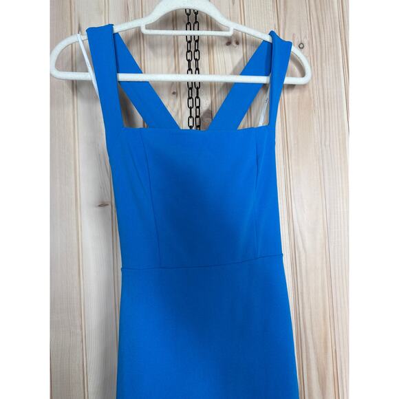 NWT Lulus Glamorous Dedication Blue Sleeveless Column Maxi Dress Gala Banquet S - Picture 3 of 10